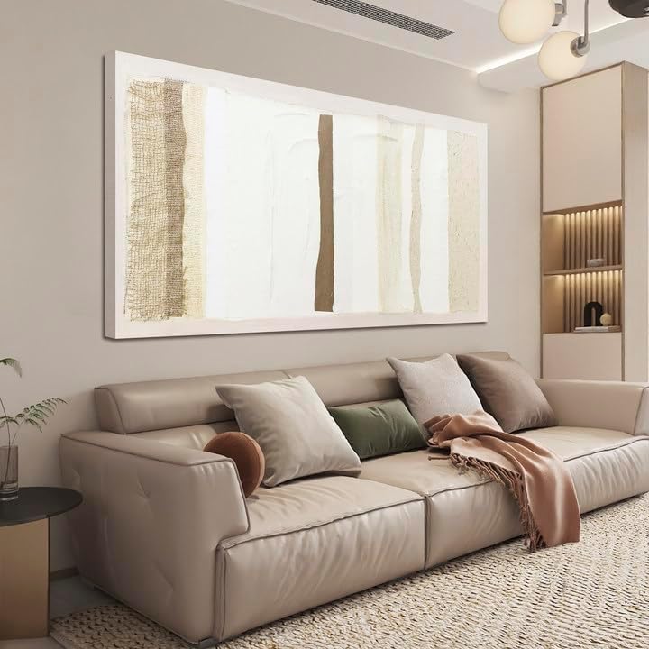 Neutral Wall Art Brown And White Wall Art Decor Artwork by TQJYILUFAART