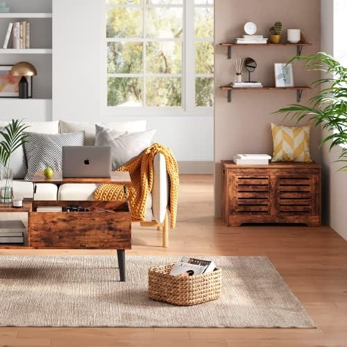 DINZI LVJ Long Wall Shelves, 31.5Inch Wooden Wall Mounted Shelves - Image 5