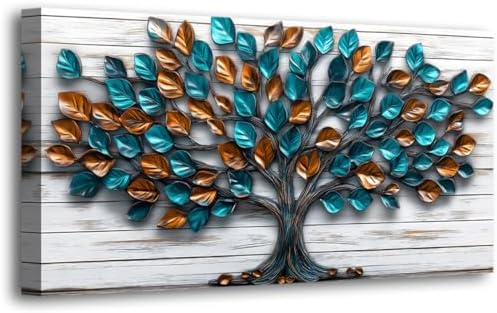 Tree Nature Wall Art Bedroom Abstract Wall Decor Living Room, Tree of Life by HaichuangDecorArt