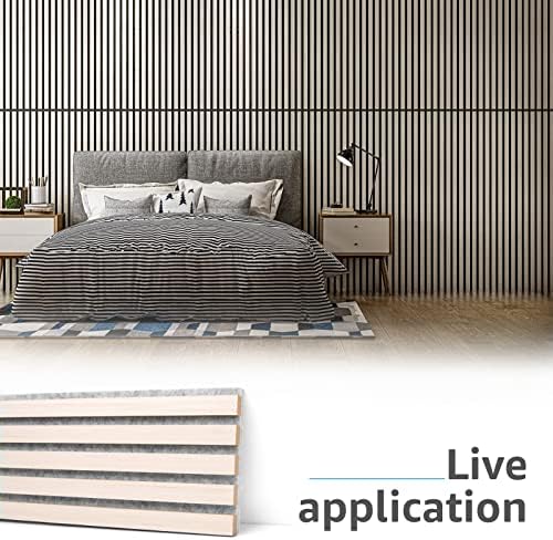 Art3d 2-Pack Fluted Acoustic Wood Slat Wall Panel, 47.2" x 23.6" - Image 6
