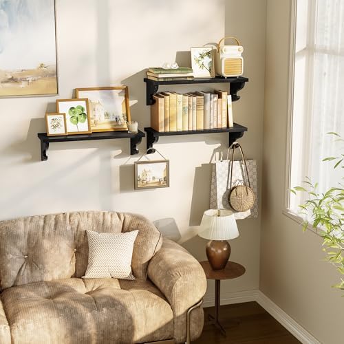Alsonerbay 17-Inch Wood Floating Shelves - Image 2