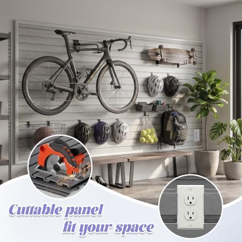 SMARTSTANDARD PVC Slatwall Panel 4x8 FT, PVC Garage Wall Organizer System - Image 5