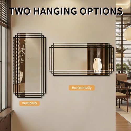 47"x24" Large Rectangle Beveled Mirror - Image 5