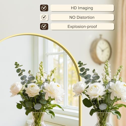 Arched Bathroom Vanity Mirror for Over Sink, 2 Pack 36”x24” - Image 2