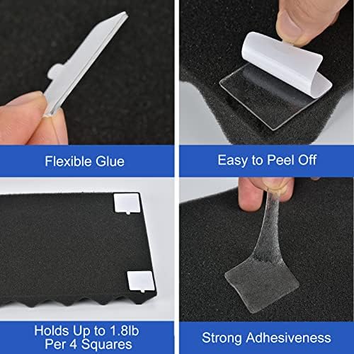 360Pcs Double Sided Tape for Acoustic Foam Panels, Removable Mounting Tape Wall - Image 5