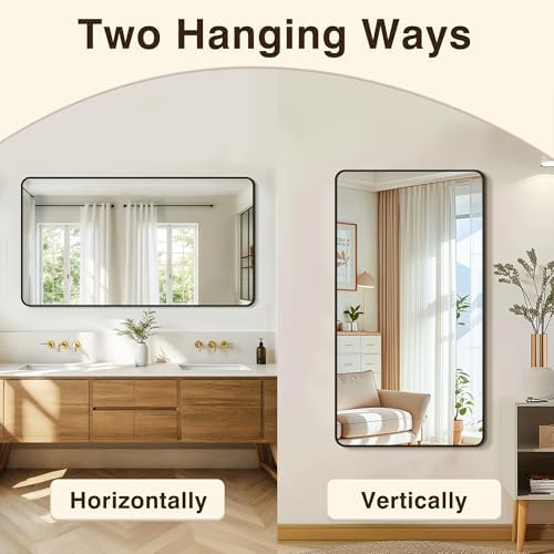 Vanity Bathroom Mirror, 30”x55” Black Bathroom Mirror - Image 6