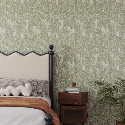 Vinjiasin Boho Safari Animal Wallpaper, Waterproof Contact Paper - Image 2