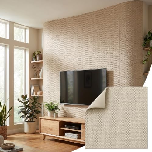 VooBang 8-Pack 3D Wall Panels, Quartz Sand Mixed Material, Bendable & Cut-Free by VooBang