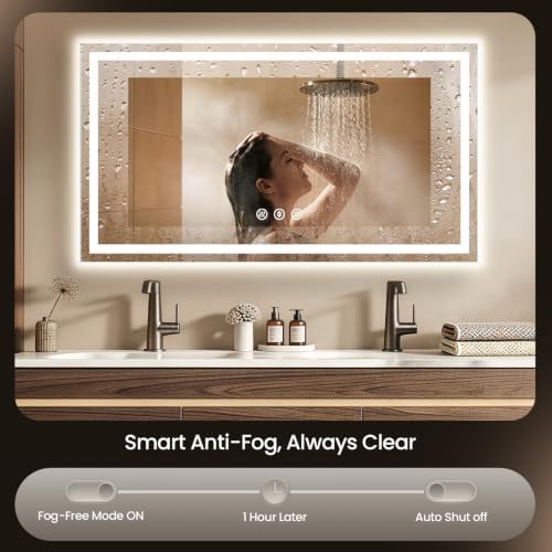 60"x40" LED Bathroom Mirror - Image 2