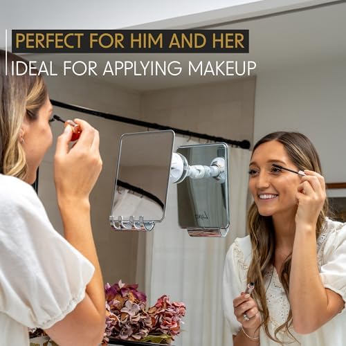 Luxo Shower Mirror Fogless for Shaving, Shower Shaving Mirror - Image 3