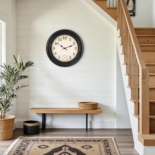 Wall Clock Battery Operated Silent Vintage Wall Clocks - Image 5