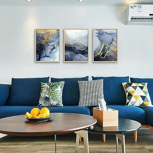 Framed Wall Art for Living Room Abstract Wall Decor for Bedroom Abstract Ink - Image 2