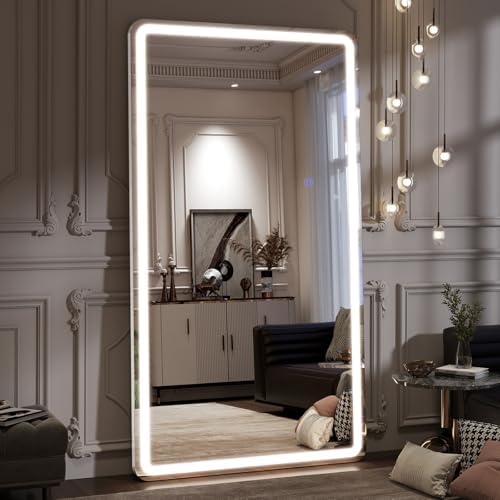 VooBang 76"x34" Large LED Full Length Mirror by VooBang