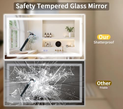 36"x55" LED Bathroom Mirror - Image 6