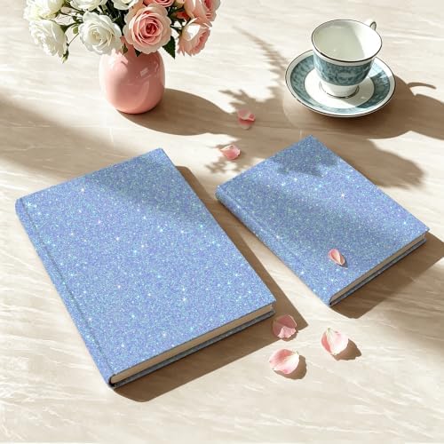 Periwinkle Blue Glitter Wallpaper Peel and Stick Iridescent Vinyl - Image 7