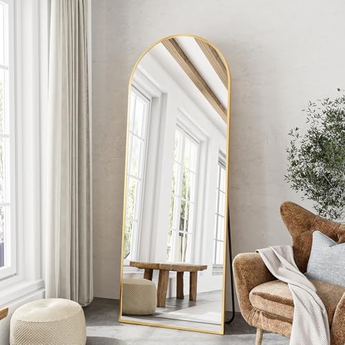 57"x20" Arched Full Length Mirror, Full Floor Mirror by TinyTimes