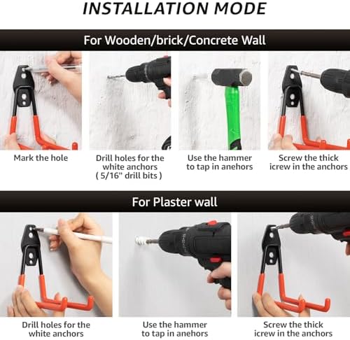 Heavy Duty Garage Hooks for Storage & Hanging Items - Image 3