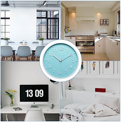 PATIKIL 8 Inch Wall Clock, 3D Number Quartz Battery Operated Silent Non-Ticking - Image 6