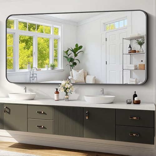 Koonmi Bathroom Wall Mirror, 32x72 Inch Large Vanity Mirror by KOONMI