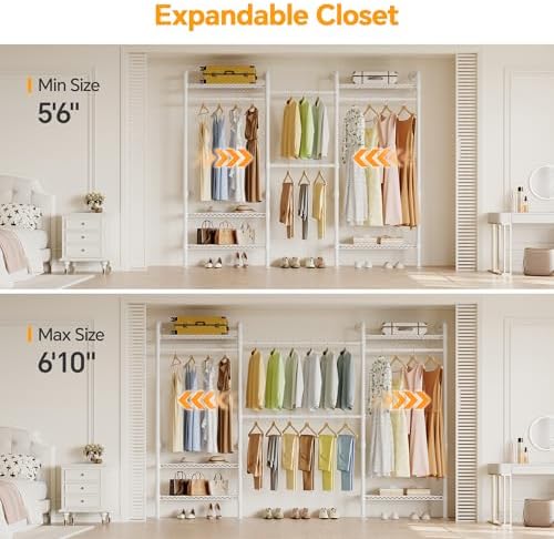 Higeego W3 Wall Mounted Clothes Rack, Industrial Pipe Clothing Rack - Image 2