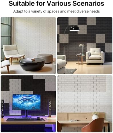 Soundsbay 18-Pack Brick Acoustic Panels, Self-Adhesive - Image 5