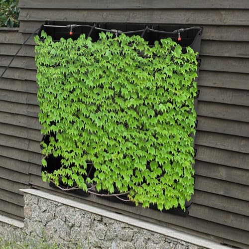 Self-Watering Wall-Mounted Planter, 18 Pots Wall Mounted Plastic Plant Grow Pot - Image 3