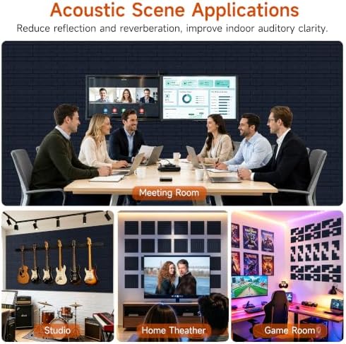 TO-TH Sound Proof Wall Panels Self-Adhesive Acoustic Panel 12Pack - Image 7