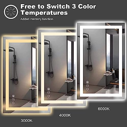 Amorho LED Bathroom Mirror 48"X30" - Image 4