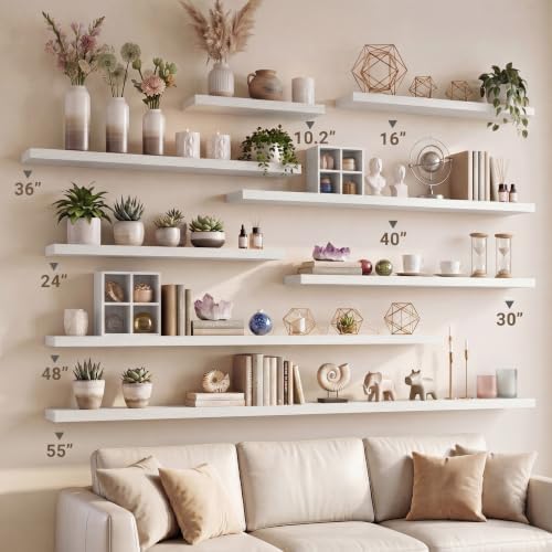 Vivelove 10 Inch Deep Floating Shelves 40” Set of 2 - Image 5