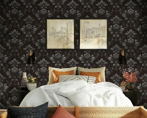 FLFK Gothic Floral Wallpaper Peel and Stick 16" x 64" - Image 6