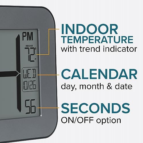 La Crosse Technology Atomic Digital Wall/Table Clock - Image 5