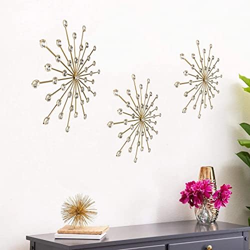 ZEXUIRU 3 Set Gold Starburst Wall Art - Image 5