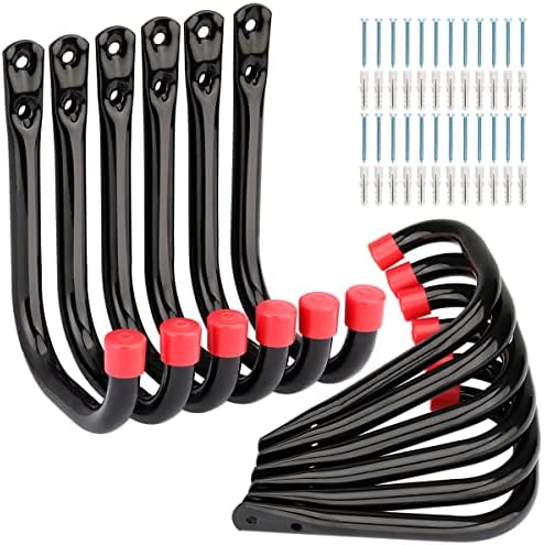 12 Pack Garage Storage J Hooks, 4.1Inches Heavy Duty Wall Mount Utility Hangers by Unknown