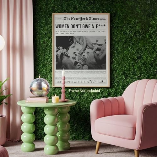 Vintage Black And White Wall Art 8x12in Unframed Trendy Girly Newspaper - Image 4