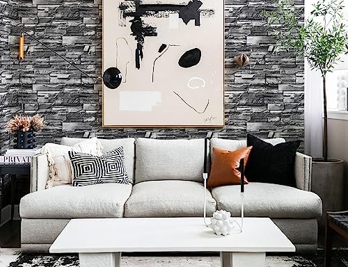 Timeet Brick Peel and Stick Wallpaper Stone Wallpaper Self Adhesive Brick - Image 2