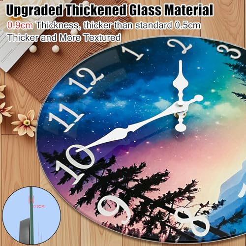 Silent Non Ticking Glass Wall Clock - Image 5