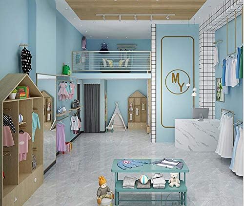 Yasinet 17.71" X 118" Blue Teal Wallpaper Teal Peel and Stick Wallpaper Solid - Image 2