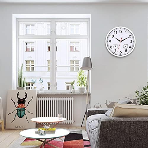 10 Inch White Wall Clock Silent Wall Clocks - Image 6