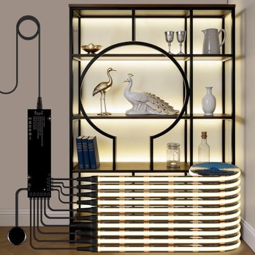 Black Cabinet Light 10‑in‑1 LED Strip by tlinkosta