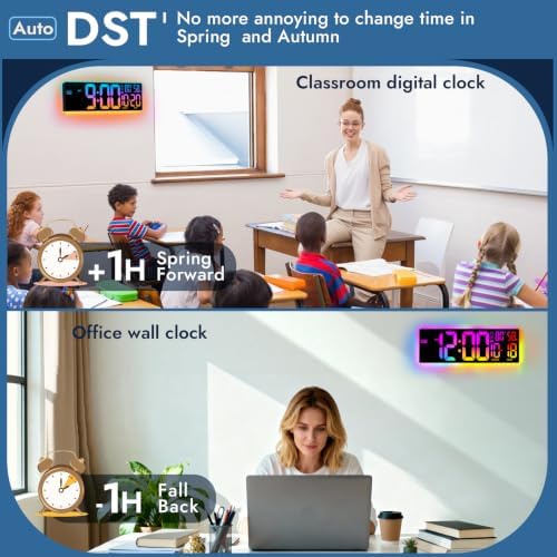 16.5" Large Digital Wall Clock - Image 5