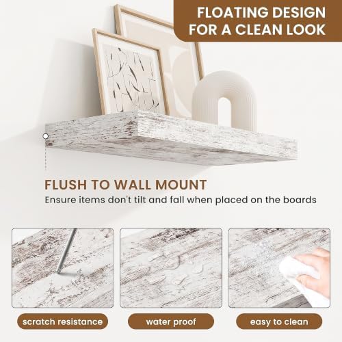 Floating Shelves for Wall, Wall Mounted Wood Shelves - Image 4
