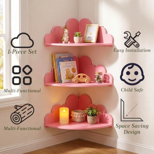 Cloud Floating Corner Shelves - Image 6