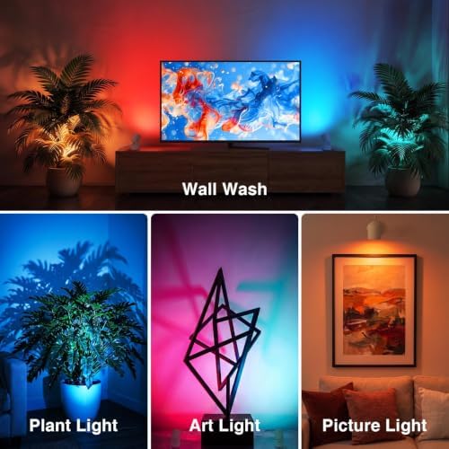 URTOM 6W RGBW Up Lights Indoor Halloween LED Floor Spotlight - Image 4