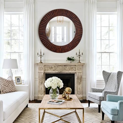 Chende 42'' Large Circle Mirror - Image 6