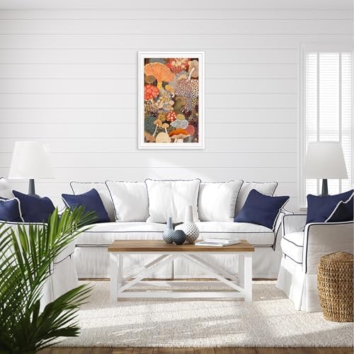 Abstract Mushroom Poster Vintage Japanese Fungi Canvas Wall Art Modern - Image 6