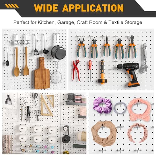 Pegboard Hooks, 25 Pack 4 inch Peg Board Organizer Accessories - Image 7