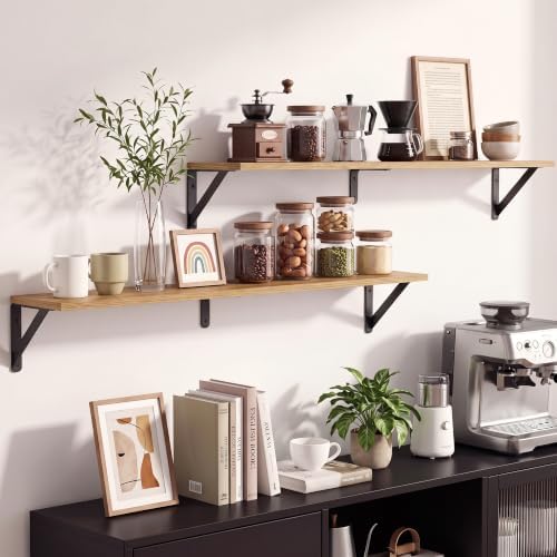 36 Inch Wall Shelves 6 Inch Deep Set of 2 - Image 4