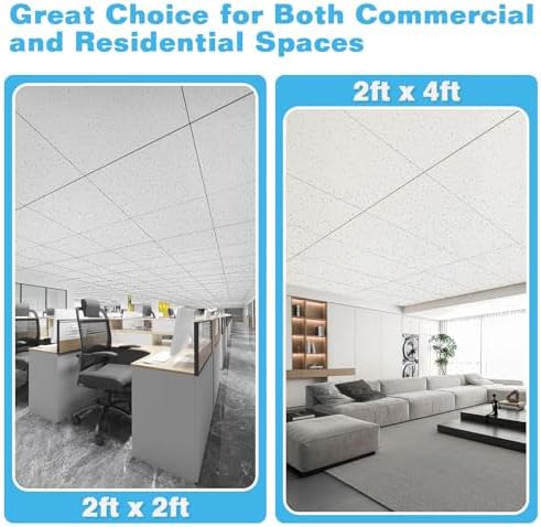 Art3d Acoustic Drop Ceiling Tiles 2x4 ft - Image 3
