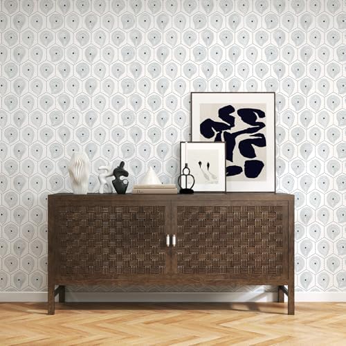 Hopepak Modern Peel and Stick Wallpaper 17.3" x 78.7" Geometric Contact Paper - Image 5
