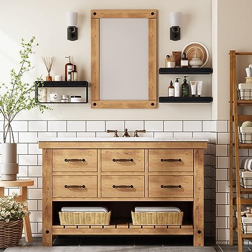 QEEIG Bathroom Shelves Over Toilet Wall Mounted - Image 2